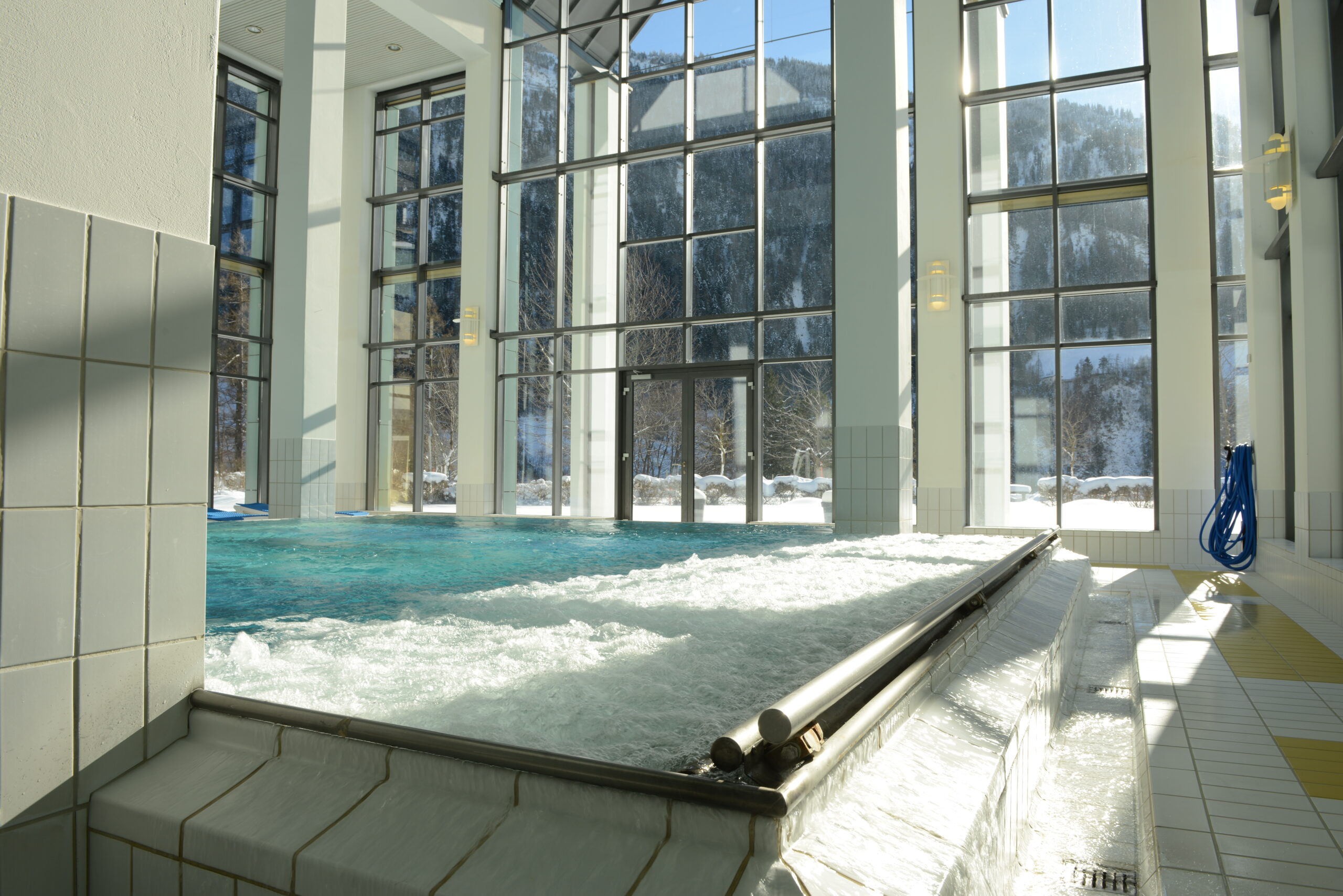 Sprudelliegen im Thermalbad Valens